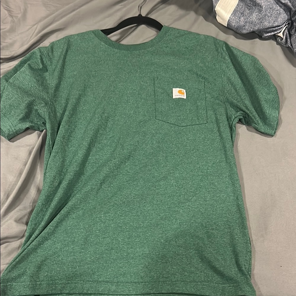 Carhartt Forest Green Tee with Pocket